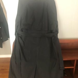 London Fog men’s lined black trench coat